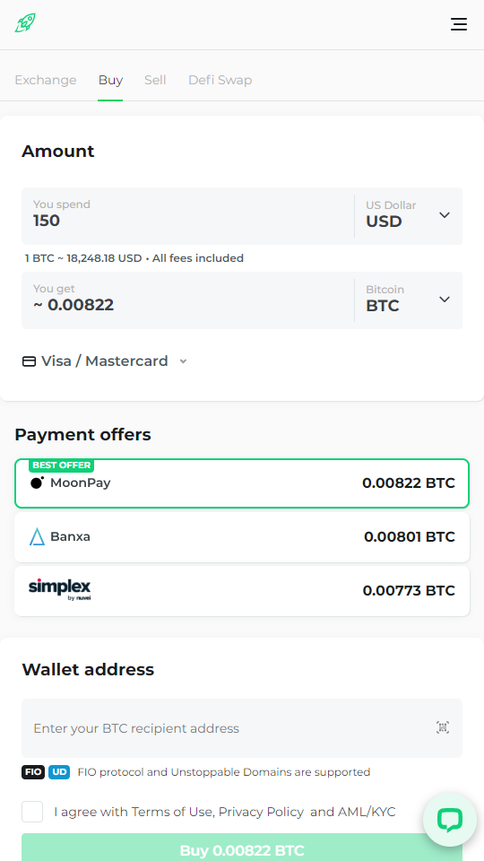 How to Deposit into a Bitcoin Casino with a Bank Card via Changelly
