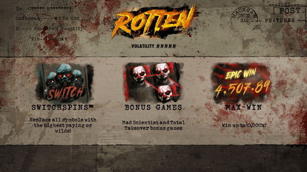 Rotten By Hacksaw Gaming