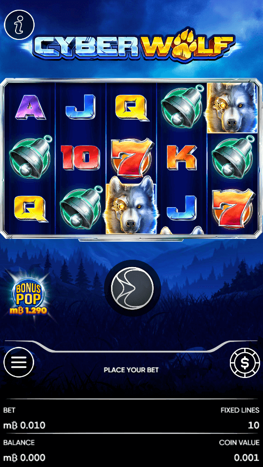 Cyber Wolf LTC Casino Screenshot