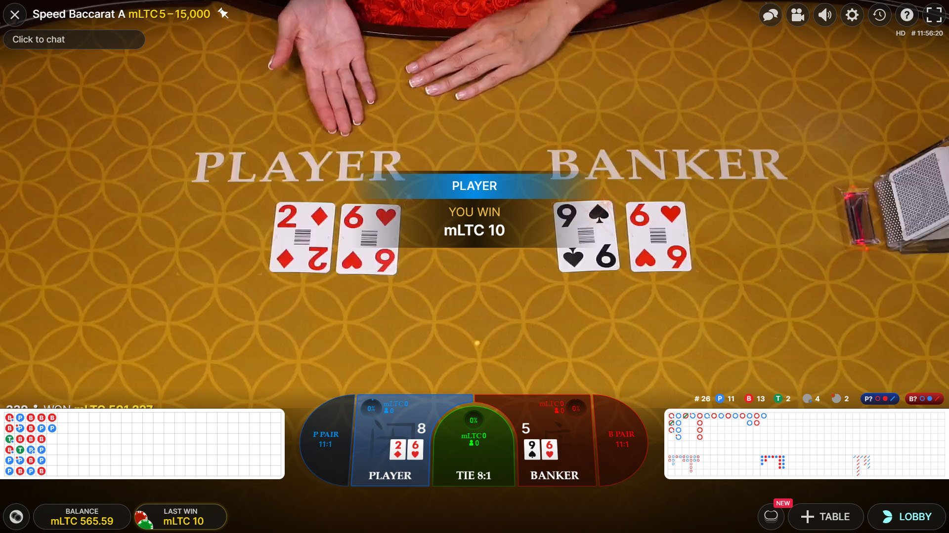 play baccarat with crypto